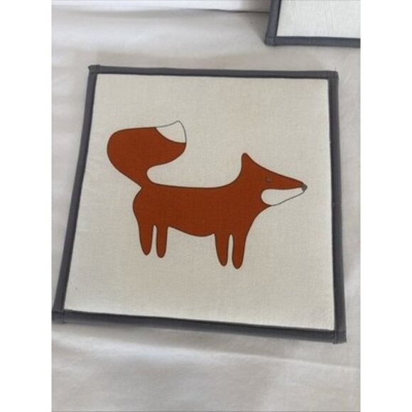 Bacati Lil Fox 3 Padded Wall Hangings - Picture 4 of 7